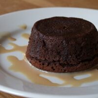 Molten Chocolate Cakes with Irish Cream