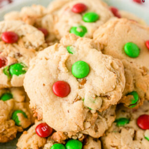 pinterest image for mountain christmas cookies