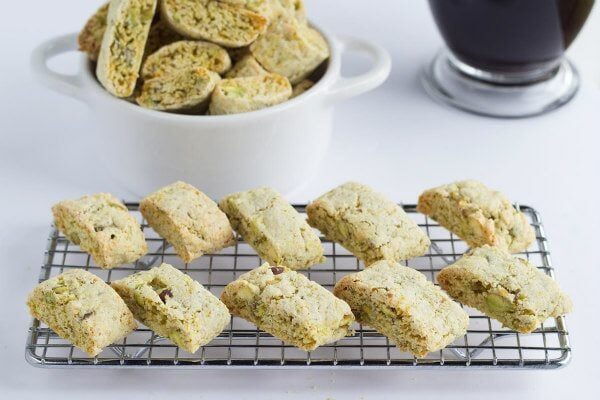 Orange Pistachio Biscotti recipe by RecipeGirl.com