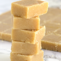 stacked peanut butter fudge