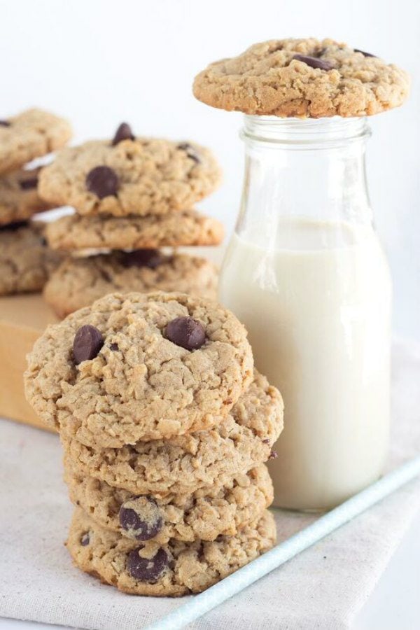 Peanut Butter Oatmeal Chocolate Chunk Cookies Recipe