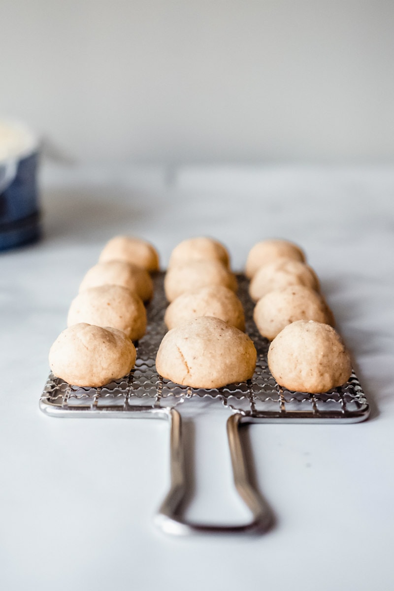 Pecan Sandies just out of the oven