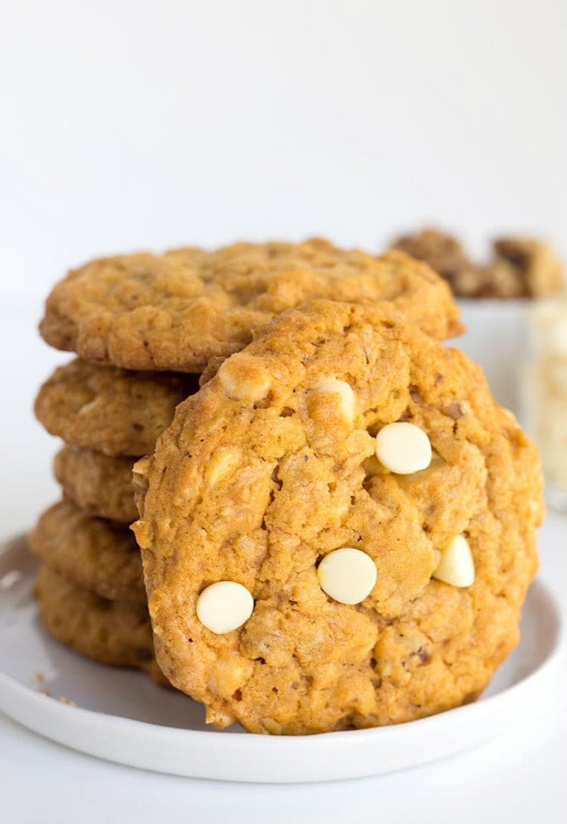 Pumpkin White Chocolate Cookies