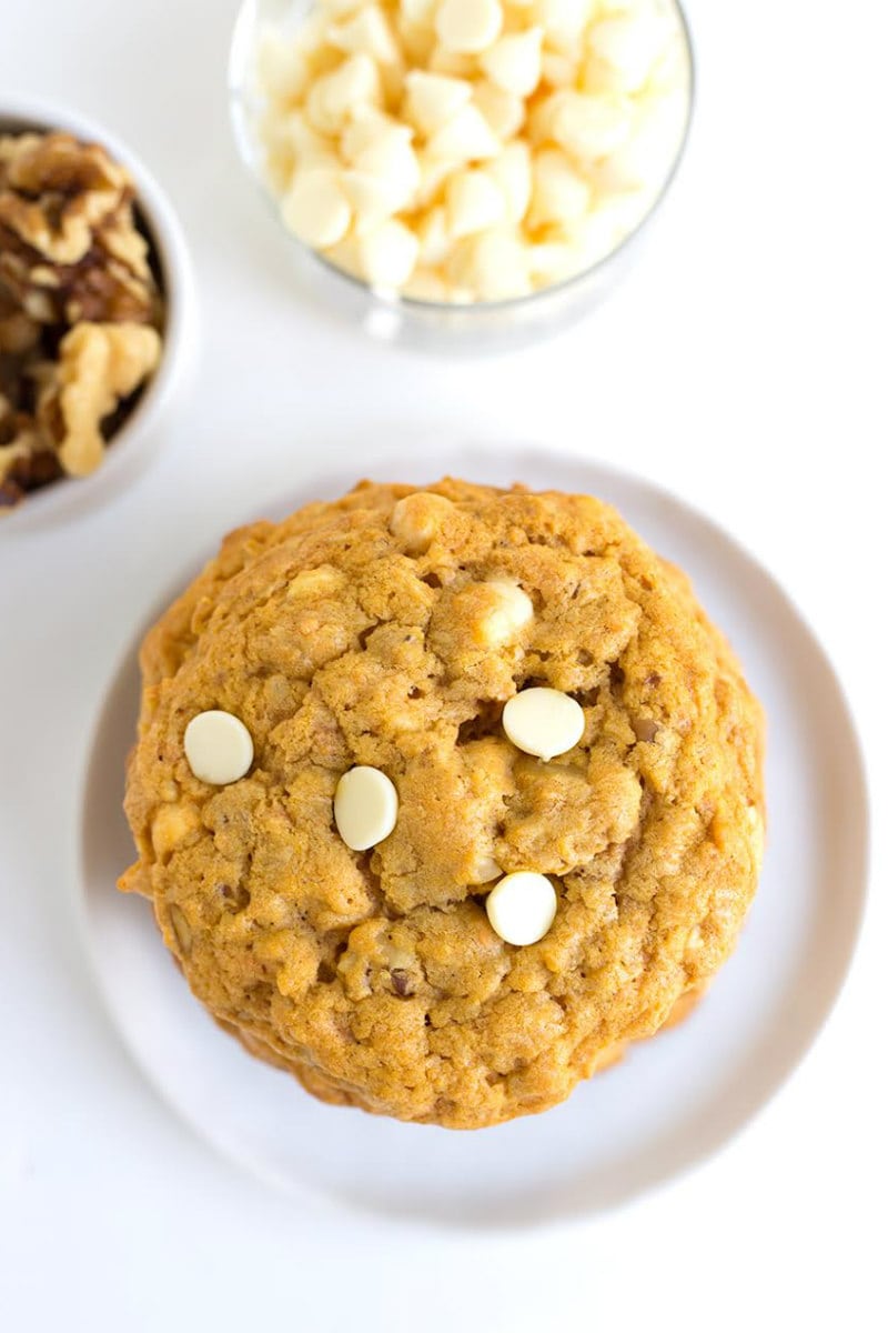 Pumpkin White Chocolate Cookies