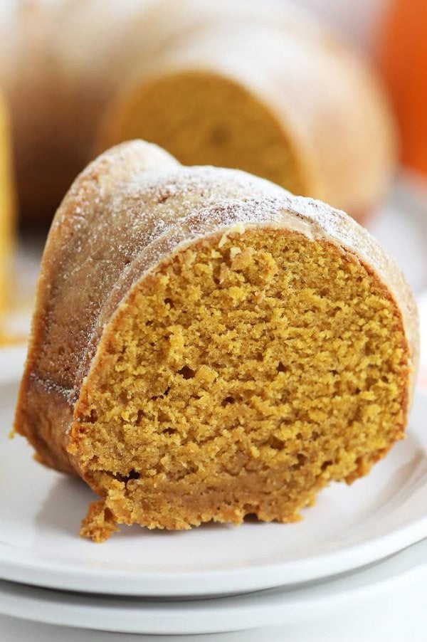 Pumpkin and Ginger Pound Cake recipe - from RecipeGirl.com