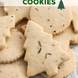 rosemary shortbread cookies pinterest pin