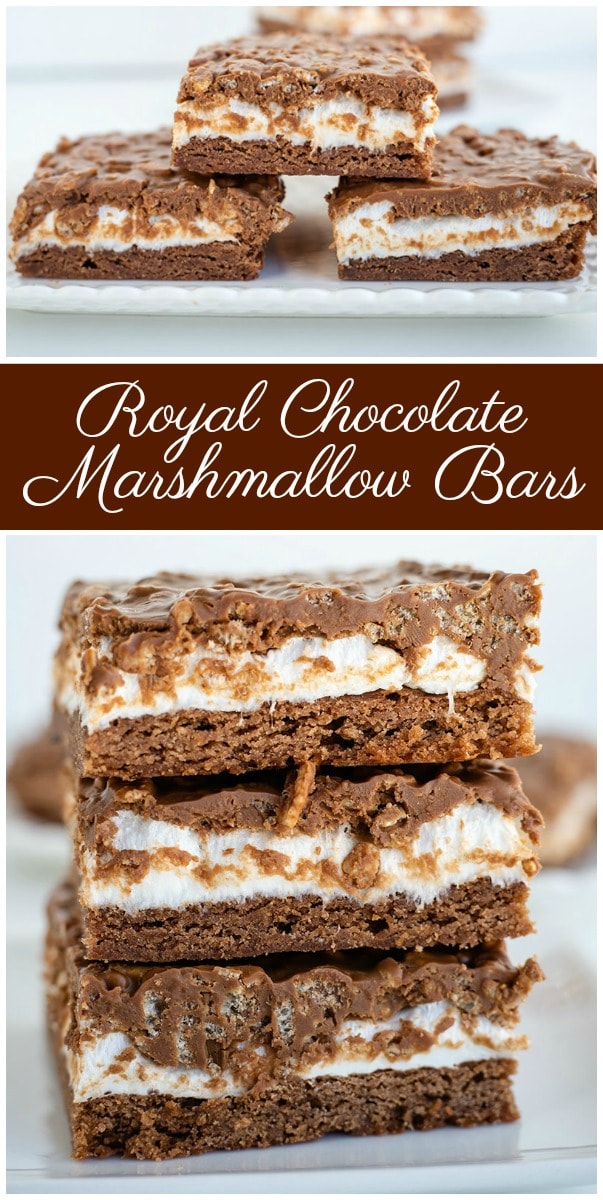 Royal Chocolate Marshmallow Bars Recipe Girl
