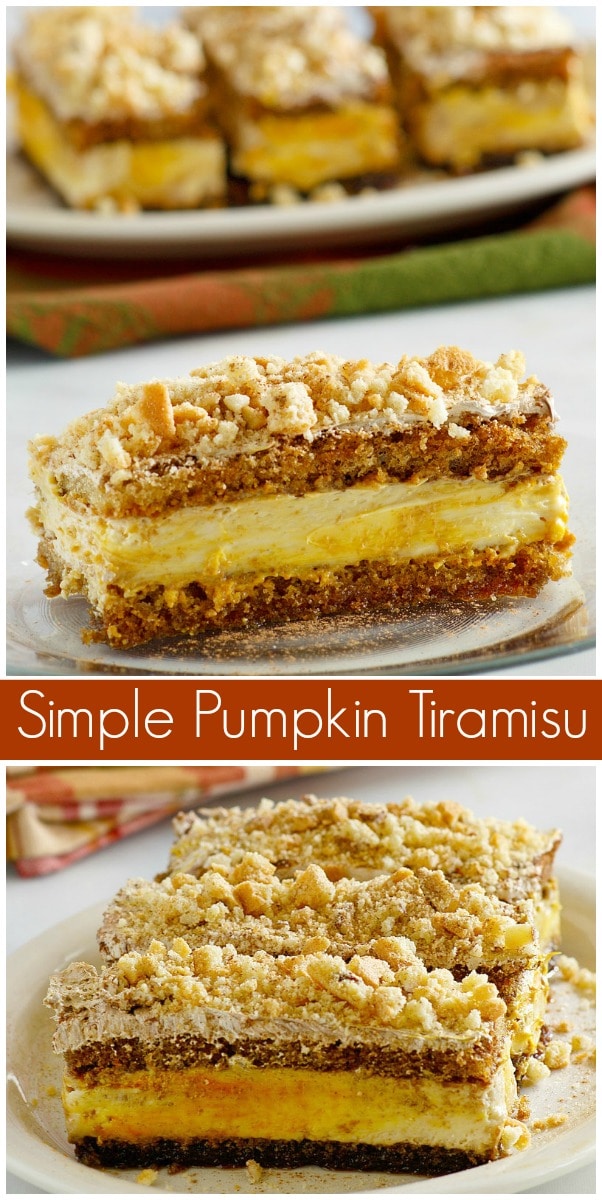 simple pumpkin tiramisu