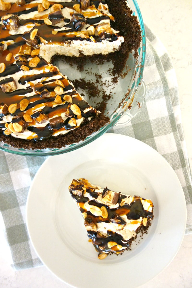 serving Snickers Bar Pie