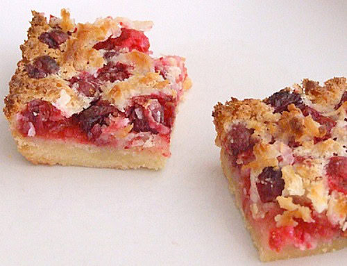 to-die-for cranberry- coconut squares