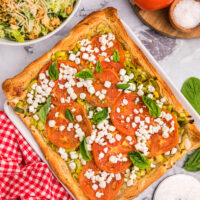 tomato and goat cheese tart