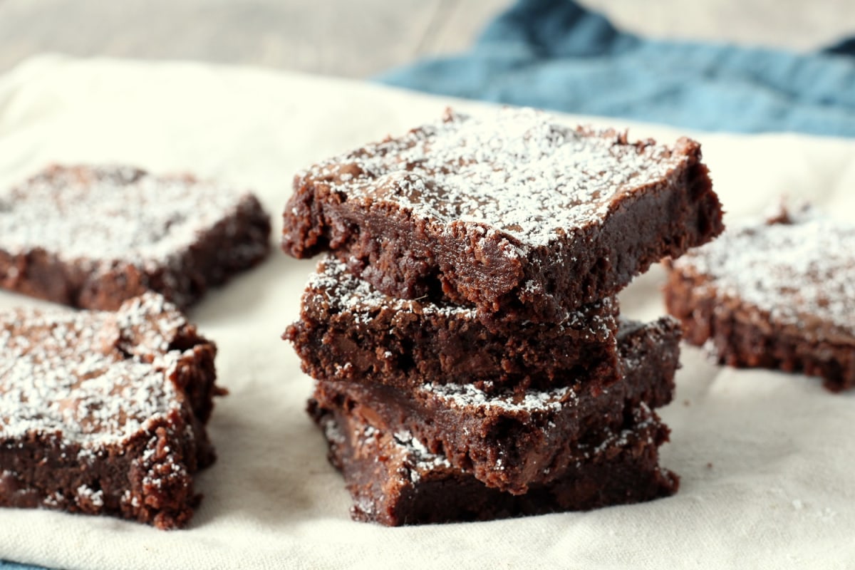 stack of brownies