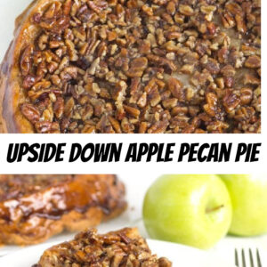 Upside Down Apple Pecan Pie pinterest pin