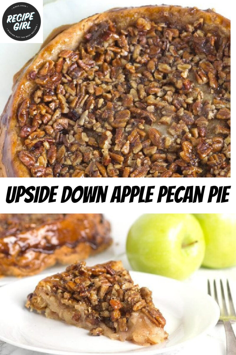 Upside Down Apple Pecan Pie pinterest pin