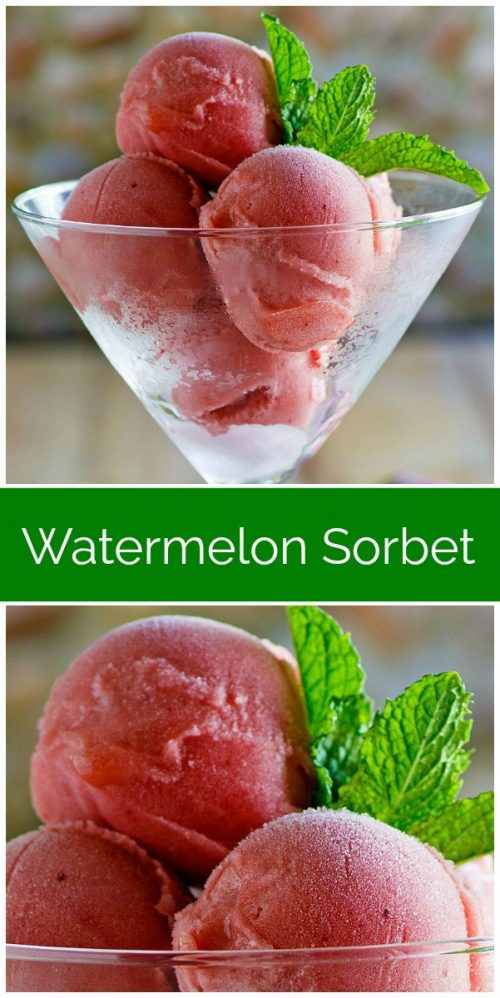 Watermelon Sorbet Recipe Girl
