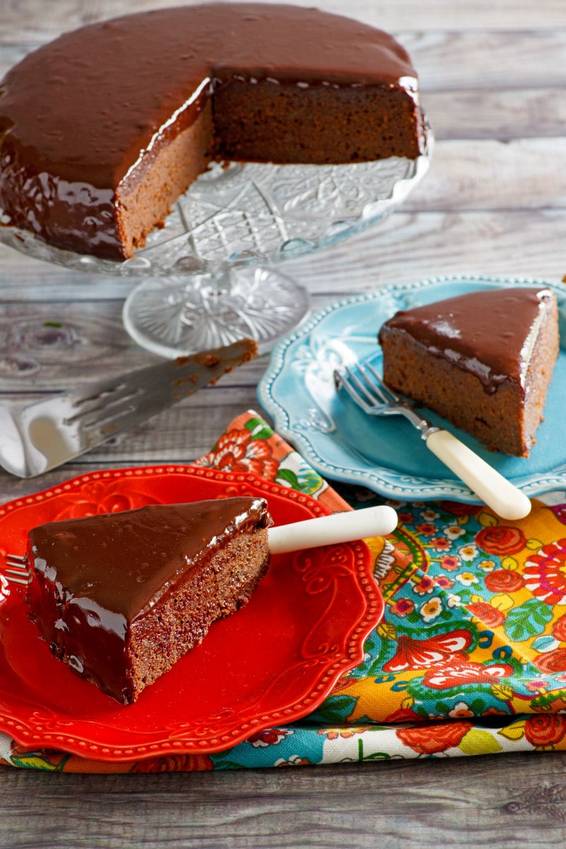 Slices of Chocolate Ganache Cake