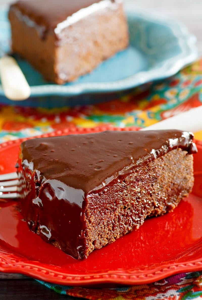 Slice of Chocolate Ganache Cake