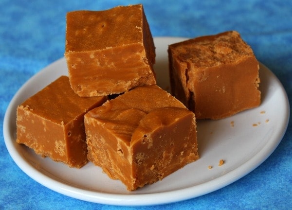 plate of cinnamon fudge