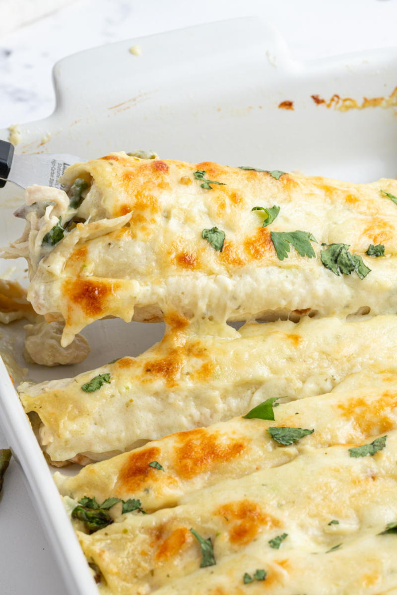 Asparagus and Chicken Enchiladas Recipe Girl