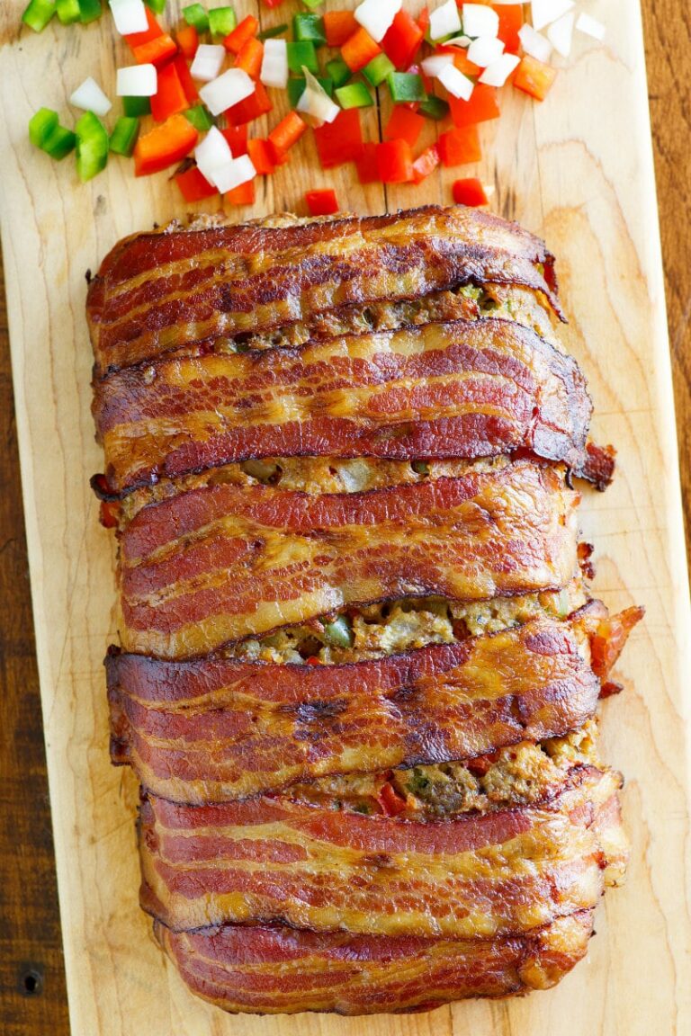 Bacon Wrapped Meatloaf Recipe Girl®