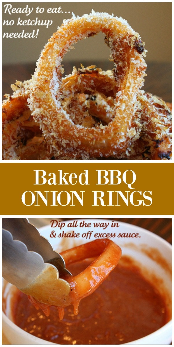 baked bbq onion rings
