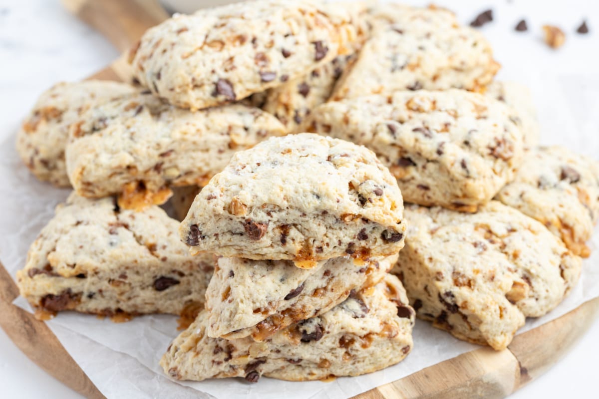 Chocolate Chip Toffee Scones