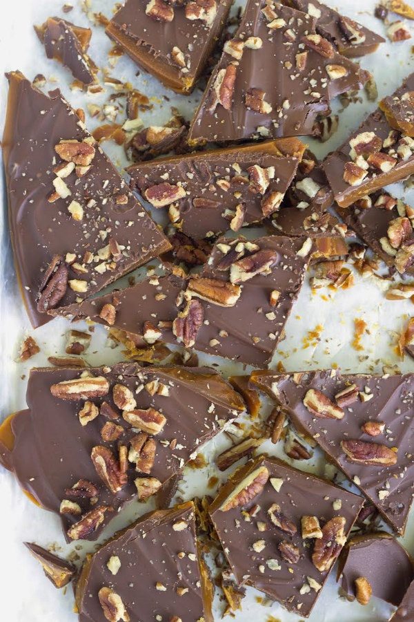 Classic Chocolate Toffee recipe by RecipeGirl.com