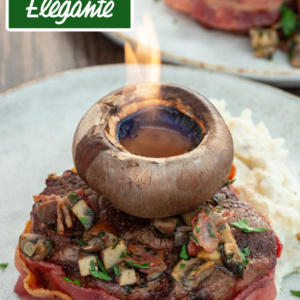 pinterest image for filet mignon elegante