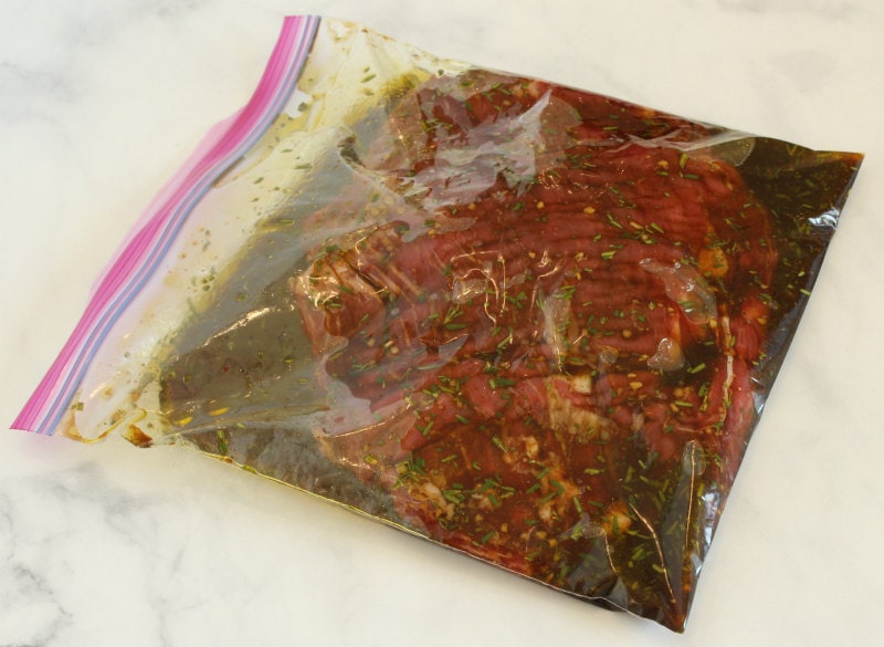 marinating flank steak