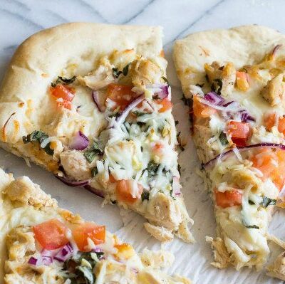 Garlic Chicken Dijon Pizza