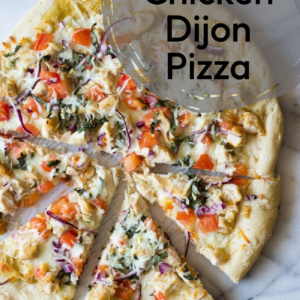 Garlic Chicken Dijon Pizza