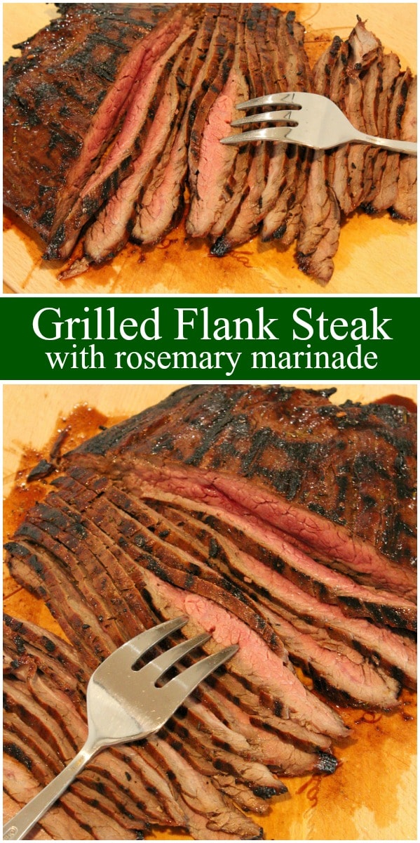 Grilled Flank Steak with Rosemary Marinade Recipe Girl