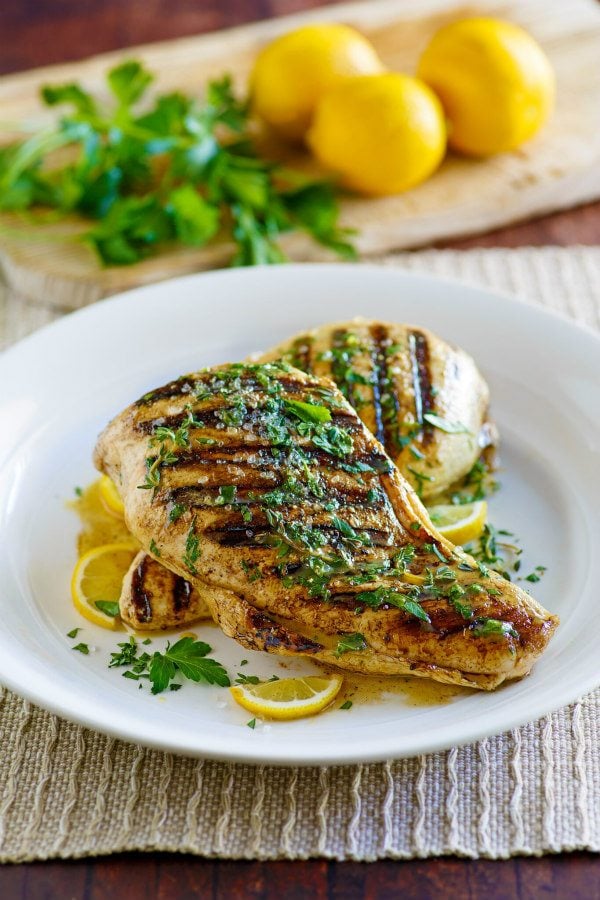 Grilled Lemon Mustard Chicken