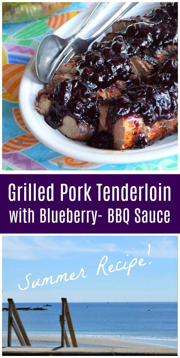 grilled pork tenderloin with blueberry barbecue sauce