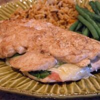 Gruyere, Arugula and Prosciutto Stuffed Chicken Breasts