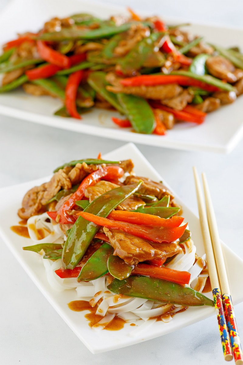 Serving of Hoisin Pork Stir Fry