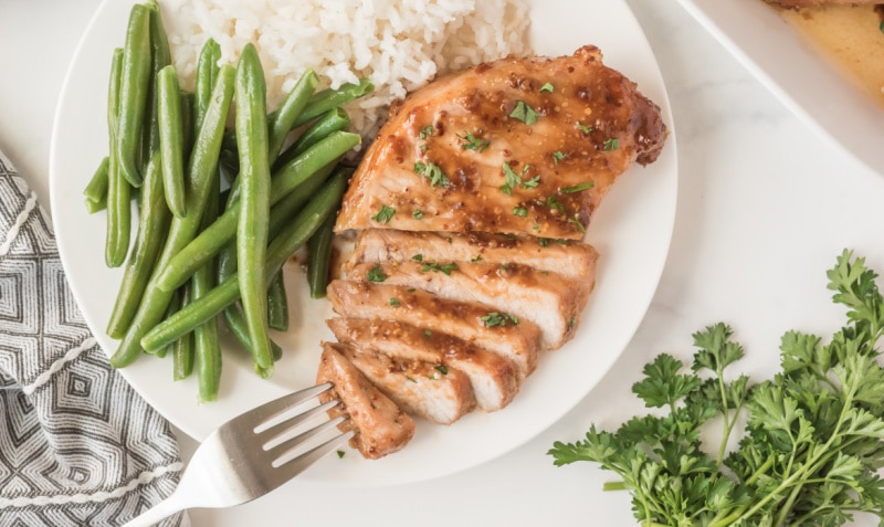 Hoisin and Honey Glazed Pork Chops - RecipeGirl