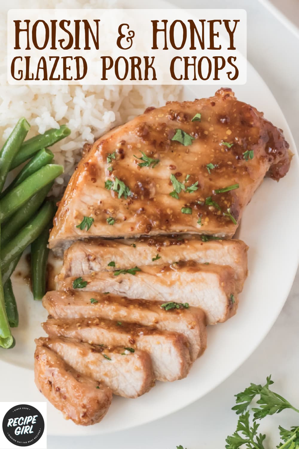 Hoisin and Honey Glazed Pork Chops - RecipeGirl
