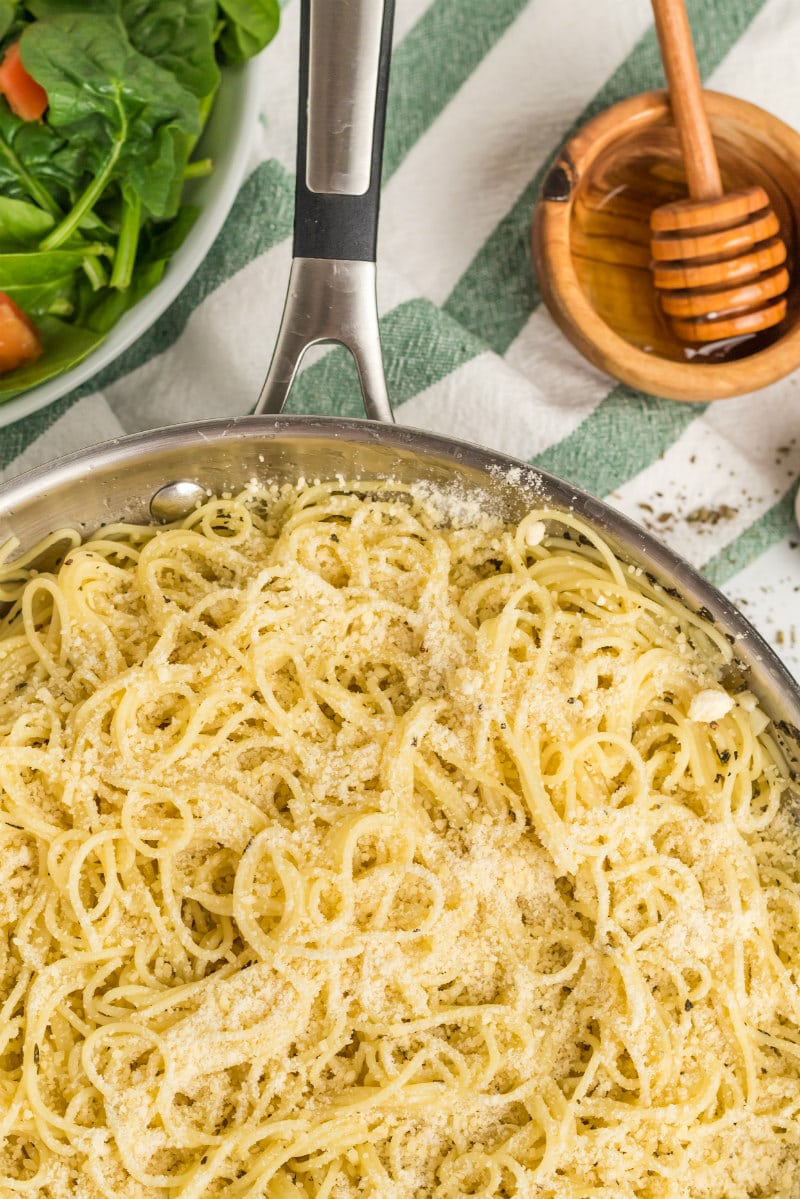 Honey Garlic Angel Hair Pasta - Recipe Girl