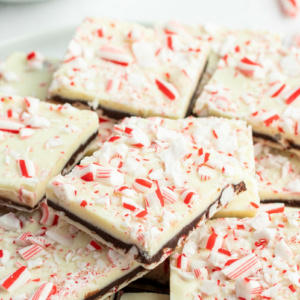 layered peppermint crunch bark