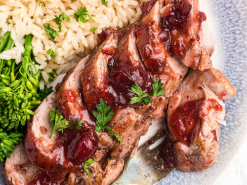 Orange Cranberry Glazed Pork Tenderloin - Recipe Girl