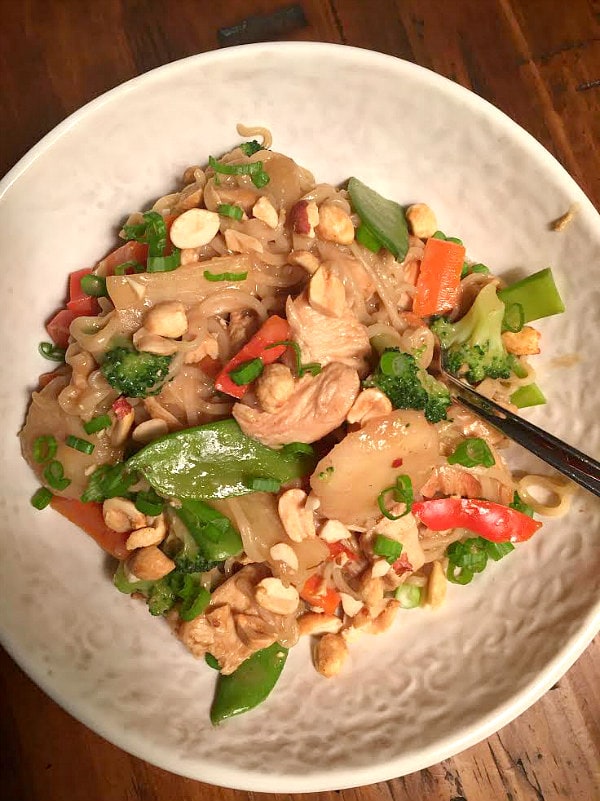 Peanut Chicken Bowl Recipe - RecipeGirl.com