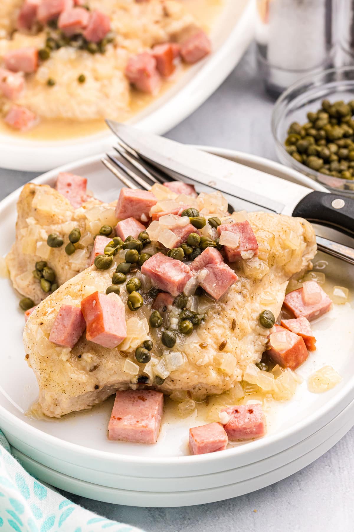 pollo borracho on plate