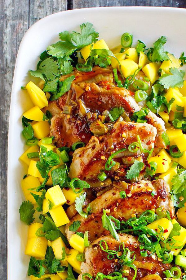 Pork Tenderloin with Mango Lime Salsa