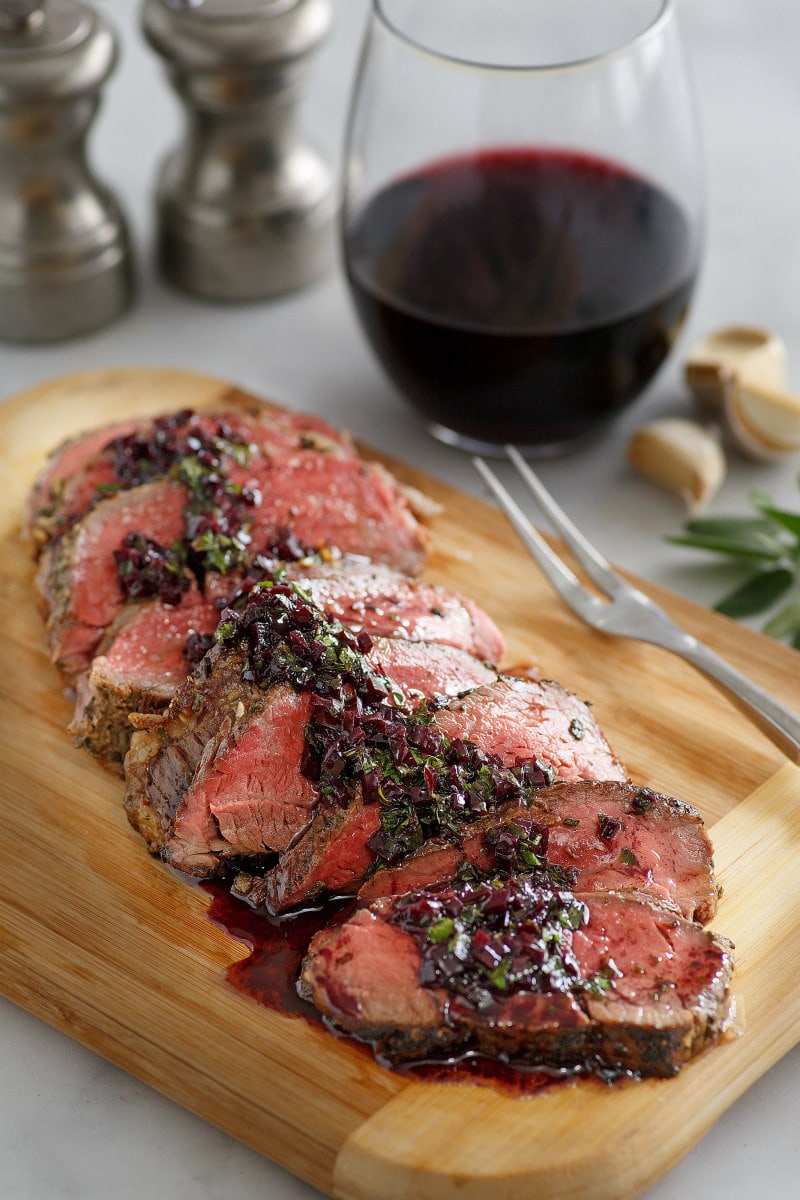 sliced Roasted Beef Tenderloin