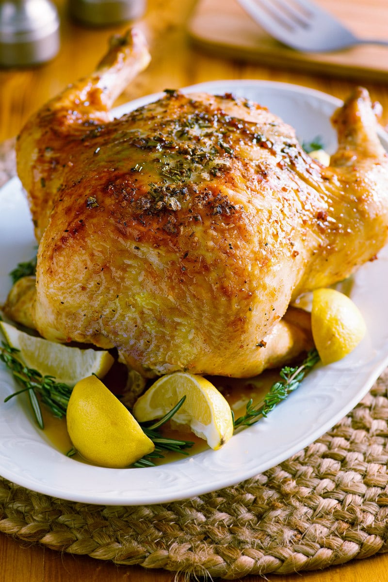 Roasted Chicken with Lemon Curd