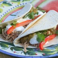 slow cooked carnitas tacos