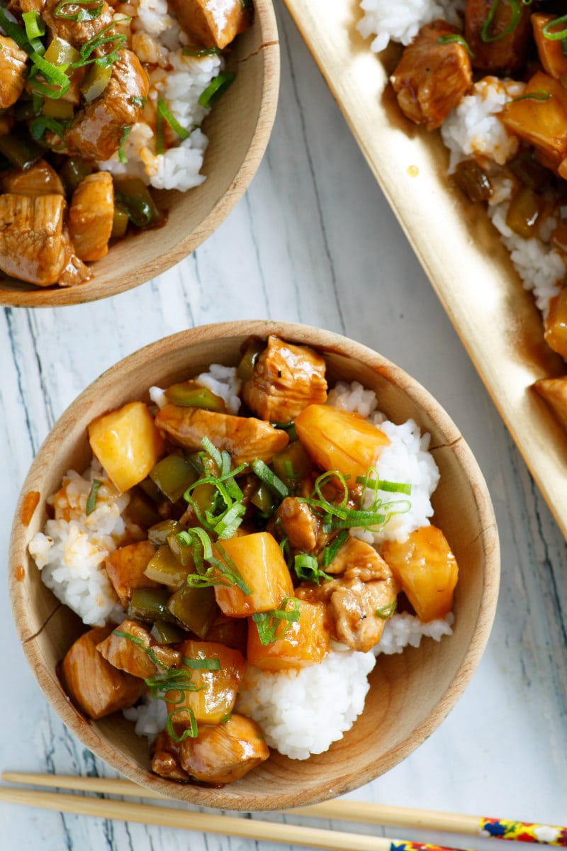 Serving of Sweet and Sour Pork
