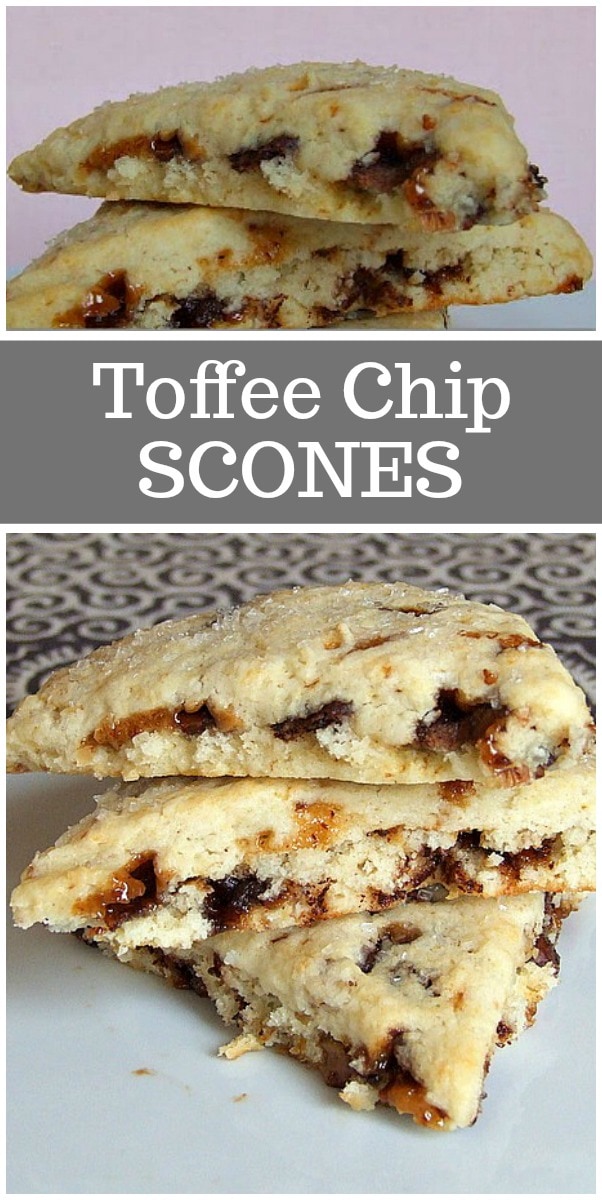 chocolate chip toffee scones