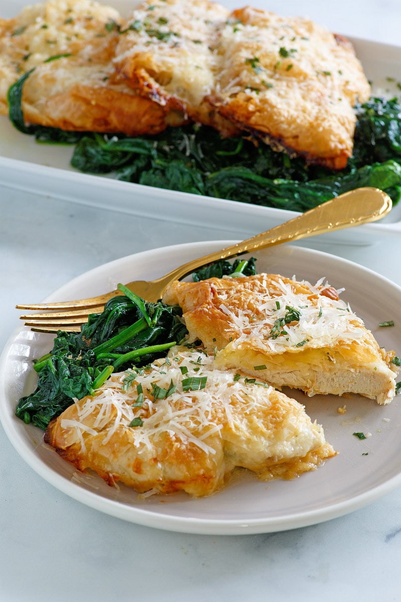 Eating Chicken Breasts in Phyllo